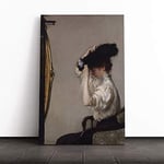 Big Box Art Canvas Print Wall Art Edmund C. Tarbell Preparing for The Matinee | Mounted & Stretched Box Frame Picture | Home Decor for Kitchen, Living Room, Bedroom, Hallway, Multi-Colour, 20x14 Inch