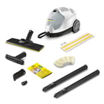 Kärcher Steam Cleaner SC 4 EasyFix, steam pressure: 3.5 bar, heating time: 4 min, power: 2000 W, surface power: 100 m², 2-tank system: 0.5 l+0.8 l, with floor cleaning set EasyFix, nozzles and covers