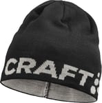 Craft Unisex Adv Nordic Training Merino Logo Hat Black-Ghost, L/XL