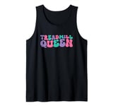 Treadmill Queen Womens Retro Vintage Wavy Groovy Tank Top