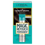 L'Oréal Paris Magic Retouch Permanent Root Concealer, Touching Up Grey Hair Dye, Darket Brown 3