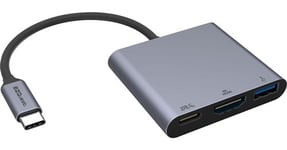 EZQuest adaptateur USB-C Multimedia 3 ports - X40018