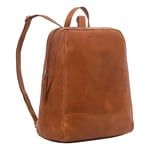 STILORD 'Maxime' Petit Sac à Dos en Cuir pour Femmes et Hommes Vintage Backpack Anti-Vol pour Les Étudiants en City Trip Daypack en Cuir véritable, Couleur:Texas - Marron