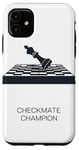 Coque pour iPhone 11 Champion d'échecs pour les amateurs de jeu