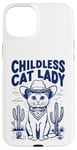 Coque pour iPhone 15 Plus Chat Cowboy sans enfant Cat Lady For Kamala Election Voting