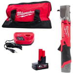 Milwaukee M12FRAIWF38-401B Boulonneuse d'angle sans fil 12V Li-Ion - 1 X 4.0Ah Batterie + Chargeur en sac de transport