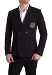 Dolce & Gabbana Blazer Violet Broderie Double Boutonnage IT48/US38/M 3440usd