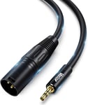 Câble Xlr Mâle Vers Jack 3,5Mm, Câble Jack Stéréo Équilibré Vers Xlr Compatible Avec Ipod Téléphone Microphone Table De Mixage Chaîne Hifi Enceinte Amplificateur 3M