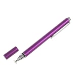 Kapacitiv Touch/stylus pen - Med Precision Disk Lila