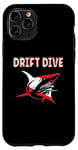 Coque pour iPhone 11 Pro Équipement de plongée sous-marine - Drapeau de plongée Shark Drift pour la plongée sous-marine