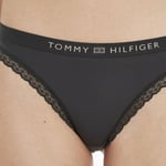 Tommy Hilfiger Trosor Tonal Logo Lace Briefs Svart Small Dam