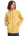 Quiksilver Pull en Polaire COMP Logo Hoodie Homme Jaune M