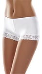 Merry Style Boxer Culotte Slip Short Shorty sous-vêtement Femme MSGAB55 (Blanc, 40 (Taille du producteur: M))