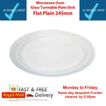 Flat bottom  Microwave Turntable Glass Plate  245 mm