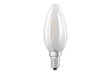 OSRAM LED Retrofit CLASSIC B - LED-filament-lyspære - form: B35 - matteret finish - E14 - 2.5 W - varmt hvidt lys - 2700 K