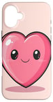 Coque pour iPhone 16 Plus Kawaii Coeur Cartoon Saint-Valentin