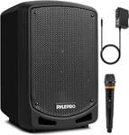 Pyle Enceinte Bluetooth Puissante,Enceinte Sono Portable Intérieur/Extérieur avec Micro sans Fil,Enceinte Karaoke avec Enregistrement Audio,Batterie Rechargeable et Lecteur USB/SD, Support de Montage