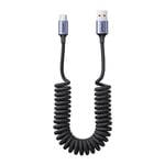 Ugreen Spring Coil USB C Fast Charger Cable 100W/66W 6A Charging For Huawei