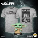 The Mandalorian Grogu Cookie Pop! Vinyl and T-skjorte