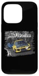 Coque pour iPhone 13 Pro CP9A Racing CAR jaune vs bleu