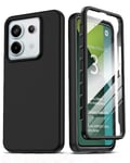 LeYi Coque pour Xiaomi Redmi Note 13 Pro 5G avec Ecran Protection, 360 Degrés Full Body Housse Avant Arriere, Intégrale Étui Double Face Bumper Anti-Scratch Case pour Redmi Note 13 Pro 5G - Noir