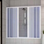 CABINE DE DOUCHE PARE BAIGNOIRE PVC NINA 150 CM 2 PORTES