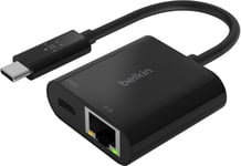 Belkin USB-C - Gigabit Ethernet adapteri (musta)