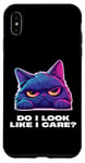 iPhone XS Max Bored Cat - Do I Look Like I Care? - Perfect for Cat Lovers Case