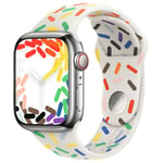 Sport Band pour Apple Watch Series 1 á 9 / SE (38/40/41 mm) | Series 10 (42 mm) - Taille M/L - Pride Edition - Neuf