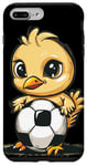 Coque pour iPhone 7 Plus/8 Plus Costume de poussin Happy Soccer