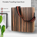 Travel Cajon Box Drum Ebony Portable Cajon Box Drum Percussion Instrument Fo LSO