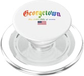 Georgetown Gothic Design Lgbtqai+ rainbow Version PopSockets PopGrip pour MagSafe