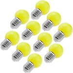 Ampoule led G45 0,5W 230VAC E27 lumière jaune 10 pack - Primematik