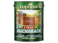 Cuprinol Ducksback 5 Year Waterproof For Sheds & Fences Rich Cedar 5 Litre CUPDB