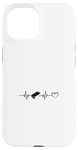 Coque pour iPhone 15 Table de Air Hockey Heartbeat Heart Air Hockey