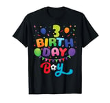 3rd Birthday Gifts for Boys Kids 3 Years Old Football Player T-Shirt