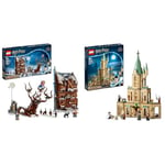 LEGO 76407 Harry Potter La Cabane Hurlante Et Le Saule Cogneur, Jouet sur Prisonnier D'Azkaban, Set pour Enfants De 9 Ans Anniversaire & 76402 Harry Potter Poudlard : Le Bureau de Dumbledore