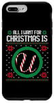 Coque pour iPhone 7 Plus/8 Plus Tout ce que je veux pour Noël, c'est U Candy Cane Funny Ugly Xmas Fun