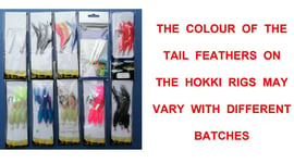 10 JUMBO 7/0 COD FEATHER & BIG BAD BOY JUMBO HOKKI RIGS KAYAK SEA FISHING LURES