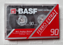 CASSETTE AUDIO K7 TAPE 1 CASSETTE VIERGE BASF FERRO EXTRA I 90 MINUTES NEUF (5)