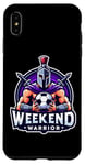 Coque pour iPhone XS Max Football Weekend Warrior Football Player Lover Citation