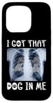 Coque pour iPhone 15 Pro Caniche gris humoristique I Got That Dog in Me Xray Meme