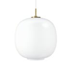 Louis Poulsen VL 45 Radiohus Ø370 taklampa Brass/Glossy White Opal Glass