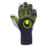 Uhlsport Målvaktshandske Prediction Absolutgrip SC - Navy/Vit/Gul, storlek 9½