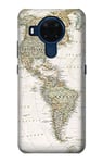 World Map Case Cover For Nokia 5.4