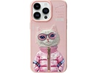 Nimmy Iphone 15 Pro 6.1" Case Pink Cool&Cute 2.0 Cat