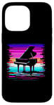 Coque pour iPhone 14 Pro Max Piano Glitch - Amateur d'instruments de piano vintage