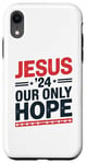 Coque pour iPhone XR Jesus 24' Our Only Hope Awesome Christian Tees Bags, Decor