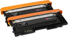 2 Compatibles Noir Toner Laser pour Samsung Xpress SL C410W C460FW C460W C467W CLP-360 CLP-365 CLP-365W CLX-3305 CLX-3305FN CLX-3305W | CLT-K406S 1500 Pages