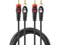 Kabel Libox Rca (Cinch) X2 - Rca (Cinch) X2 1.5M Czarny (Lb0019)